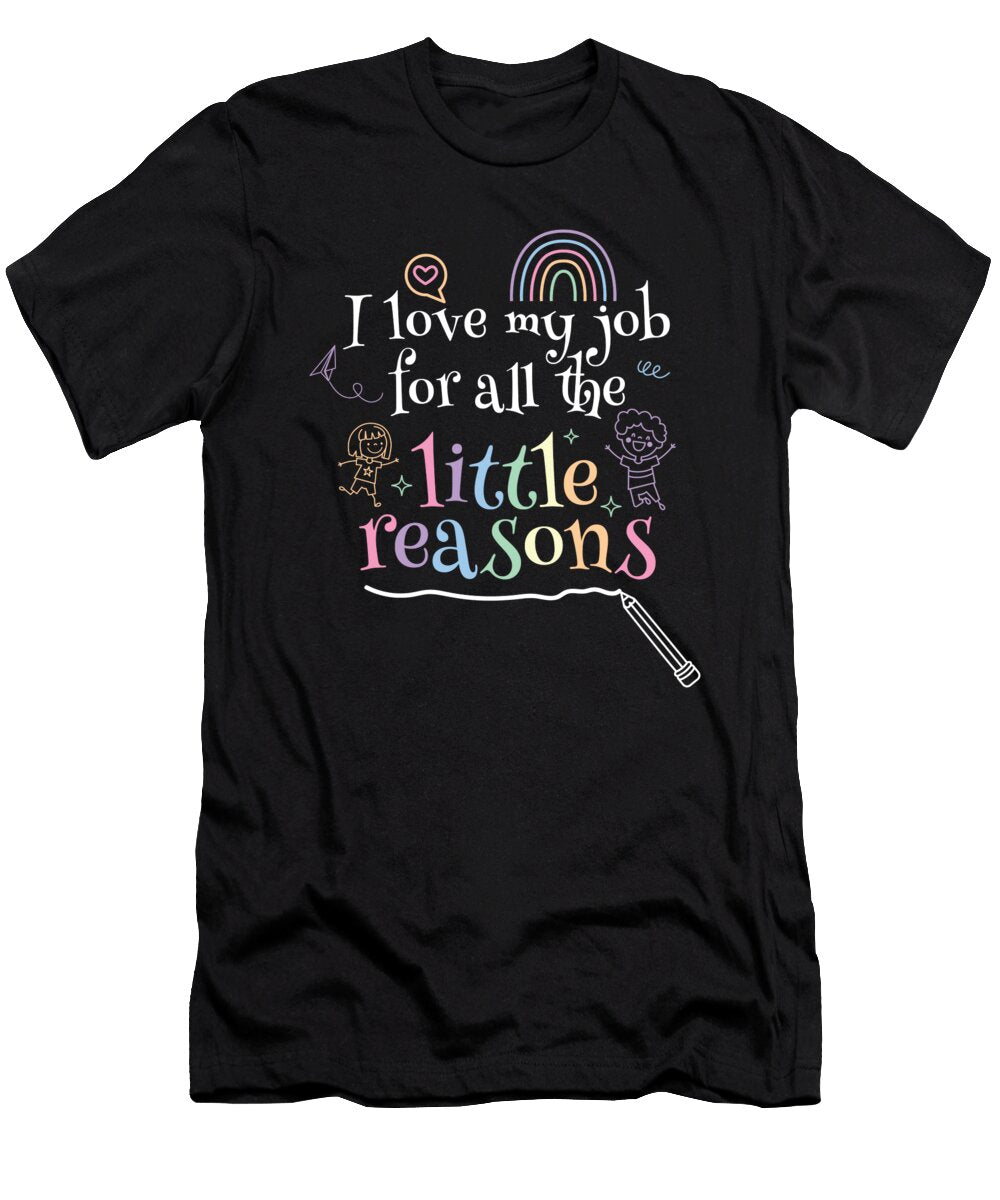 Little Reasons Teacher School Moon T-Shirt
