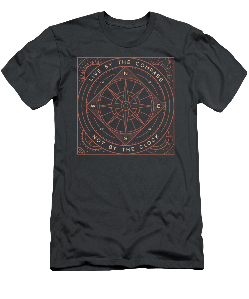 Live By the Compass Michal Hart T-Shirt