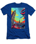 London Big Ben and Underground Pop Art Cityscape Illustration Skylinevistas T-Shirt