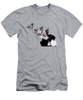 Long Gone Whisper Ii Street Art Graffiti Painting Girl with Butterflies Marco Paludet T-Shirt