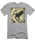 Loud Dinosaur Roar Comic Book Art 48 Mad Paperairplanes T-Shirt
