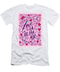 Love Is in the Air Valentines Day Greeting Card Art By Jen Montgomery Jen Montgomery T-Shirt