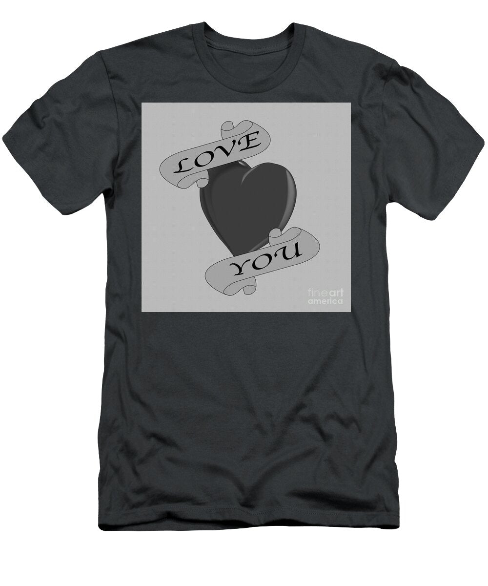 Love You Halftone Heart Bigalbaloo Stock T-Shirt