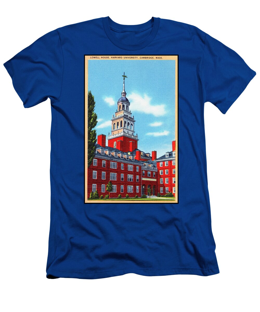 Lowell House Harvard University Cambridge Massachusetts Vintage Retro Poster Carol Japp T-Shirt