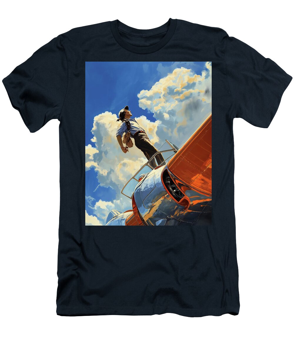 Mad Airplane Pilot Comic Book Cover 21 Mad Paperairplanes T-Shirt