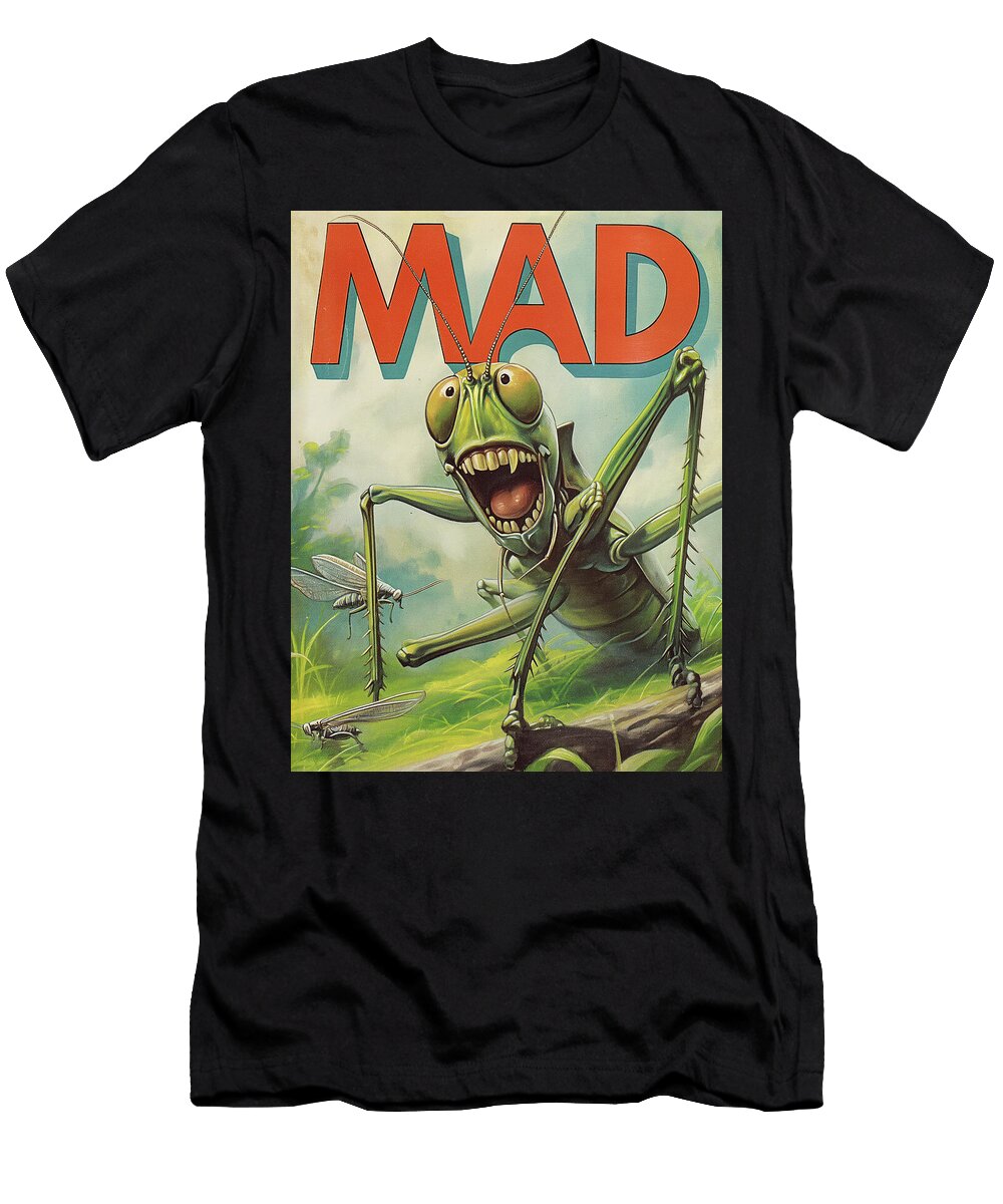 Mad Grasshopper Comic Book Cover 63 Mad Paperairplanes T-Shirt