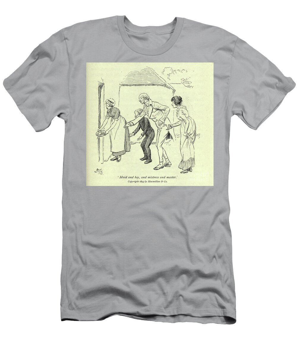 Maid and Boy and Mistress and Master L1 Historic Illustrations T-Shirt