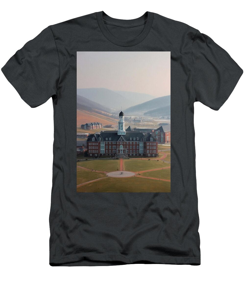 Majestic Campus Building Canvas College Hollie Love T-Shirt