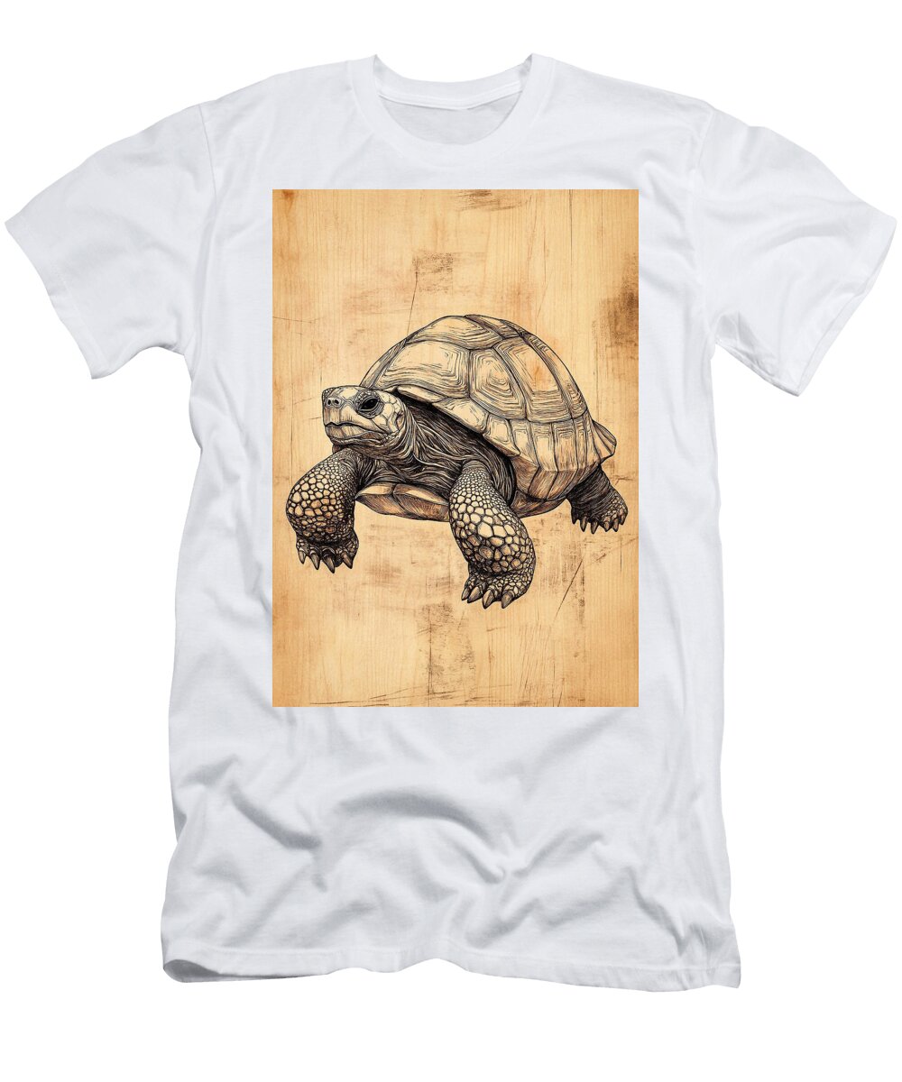 Majestic Turtle Illustration Cortez Schinner T-Shirt
