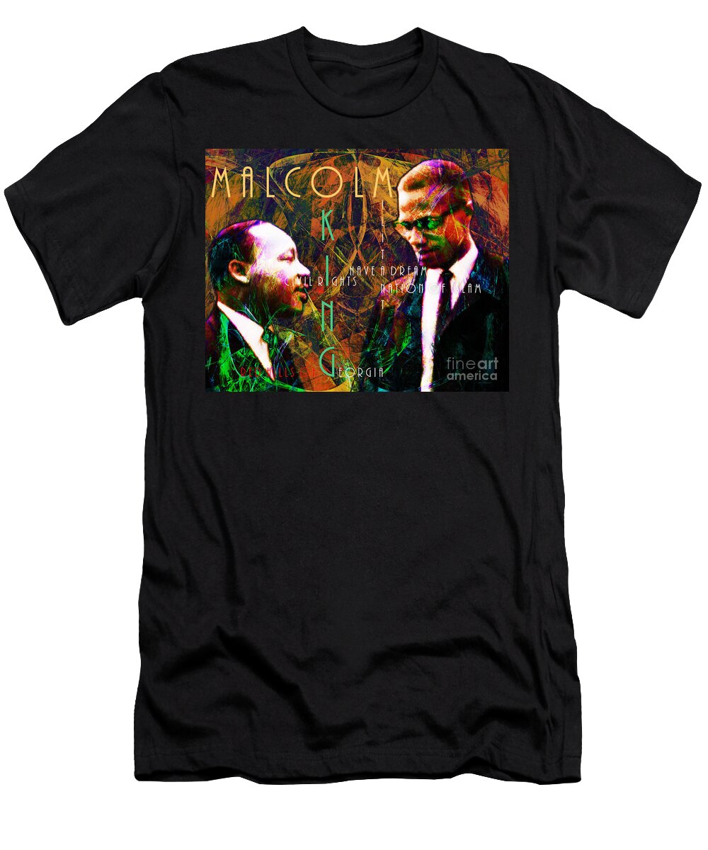 Malcolm and the King 20140205 with Text Wingsdomain Art and Photography T-Shirt