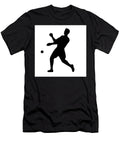 Male American Handball or Wallball Player Hitting Ball Front View Retro Aloysius Patrimonio T-Shirt