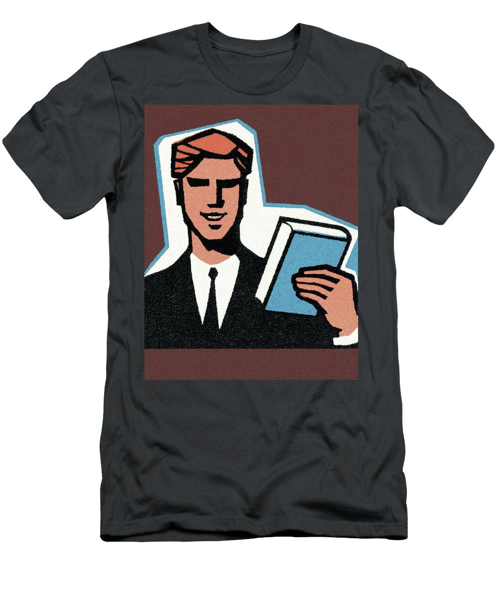 Man and Book Csa Images T-Shirt