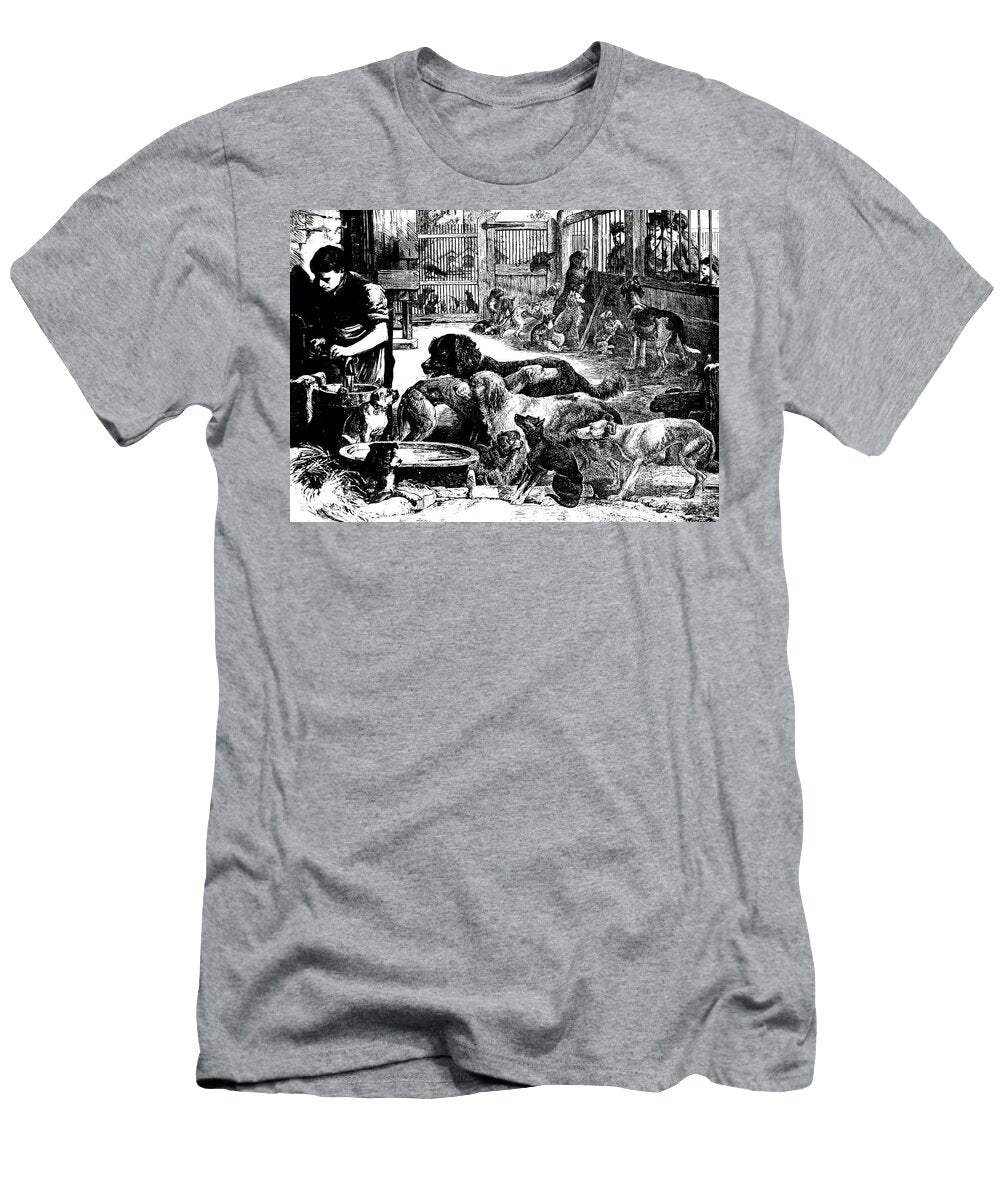 Man with Homeless Dogs Pete Klinger T-Shirt