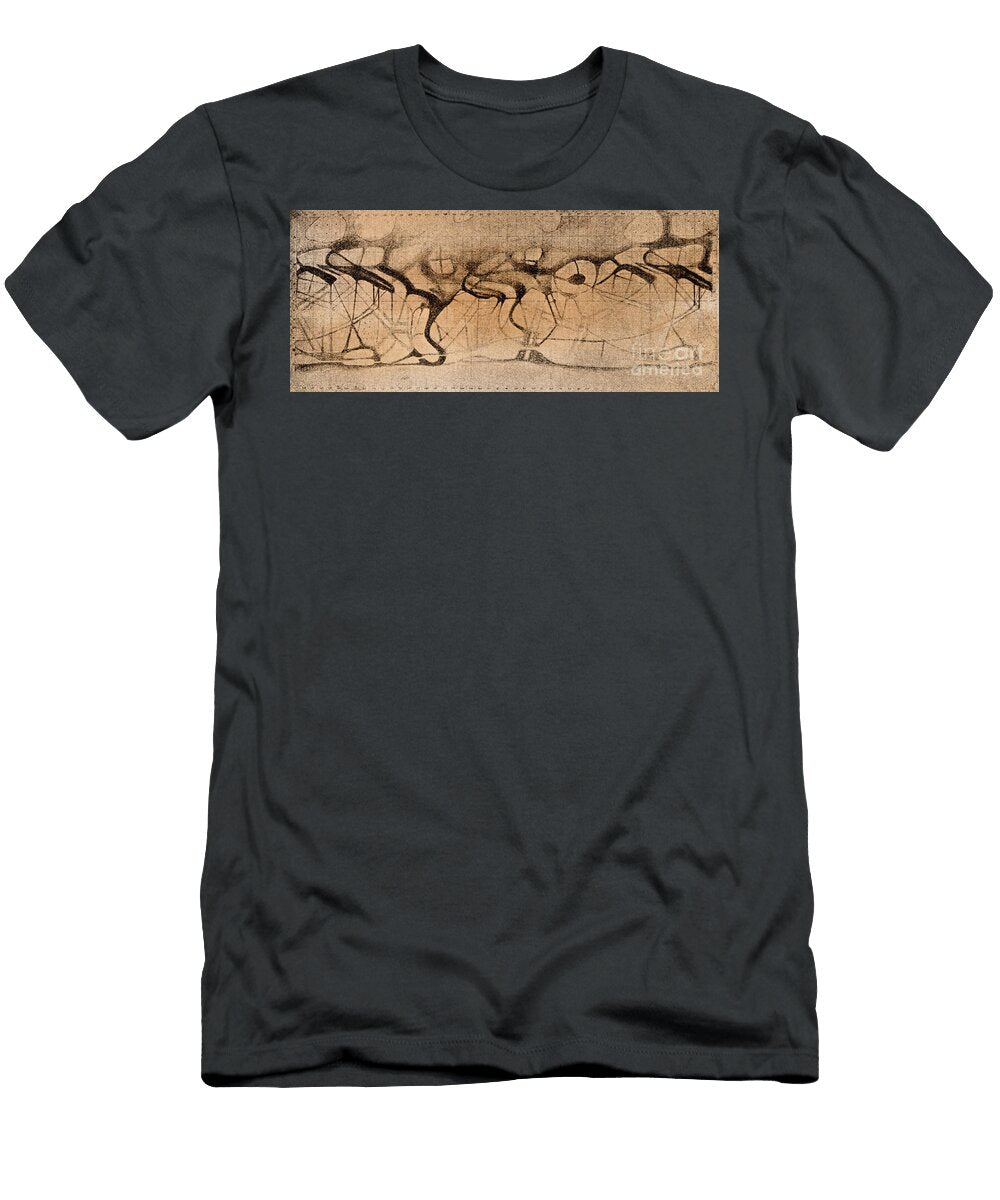 Map of Mars Planet with the Martian Canals Canali Observed By Giovanni Virginio Schiaparelli 1835 1910 and Proving the Presence of Water on This Planet 1895 Halftone Coloring American School T-Shirt