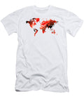 Map of the World 10 Colorful Abstract Art Sharon Cummings T-Shirt