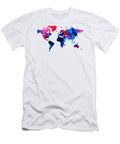 Map of the World 9 Colorful Abstract Art Sharon Cummings T-Shirt