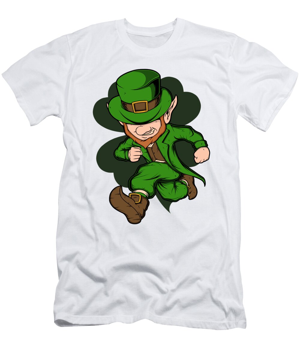 Marathon Runner Leprechaun St Patricks Day Running Kevin Garbes T-Shirt