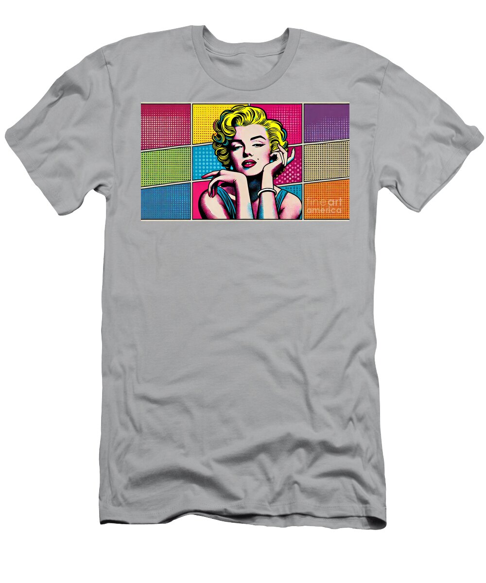 Marilyn Pop Abstract Steve Abrams T-Shirt