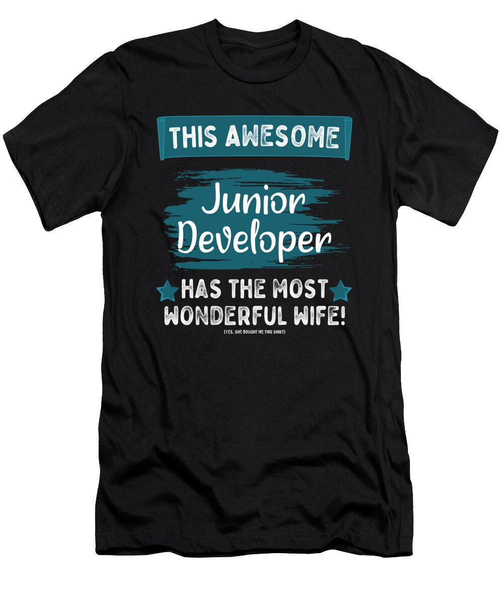 Married Junior Developer Husband Job Profession Tenshirt T-Shirt