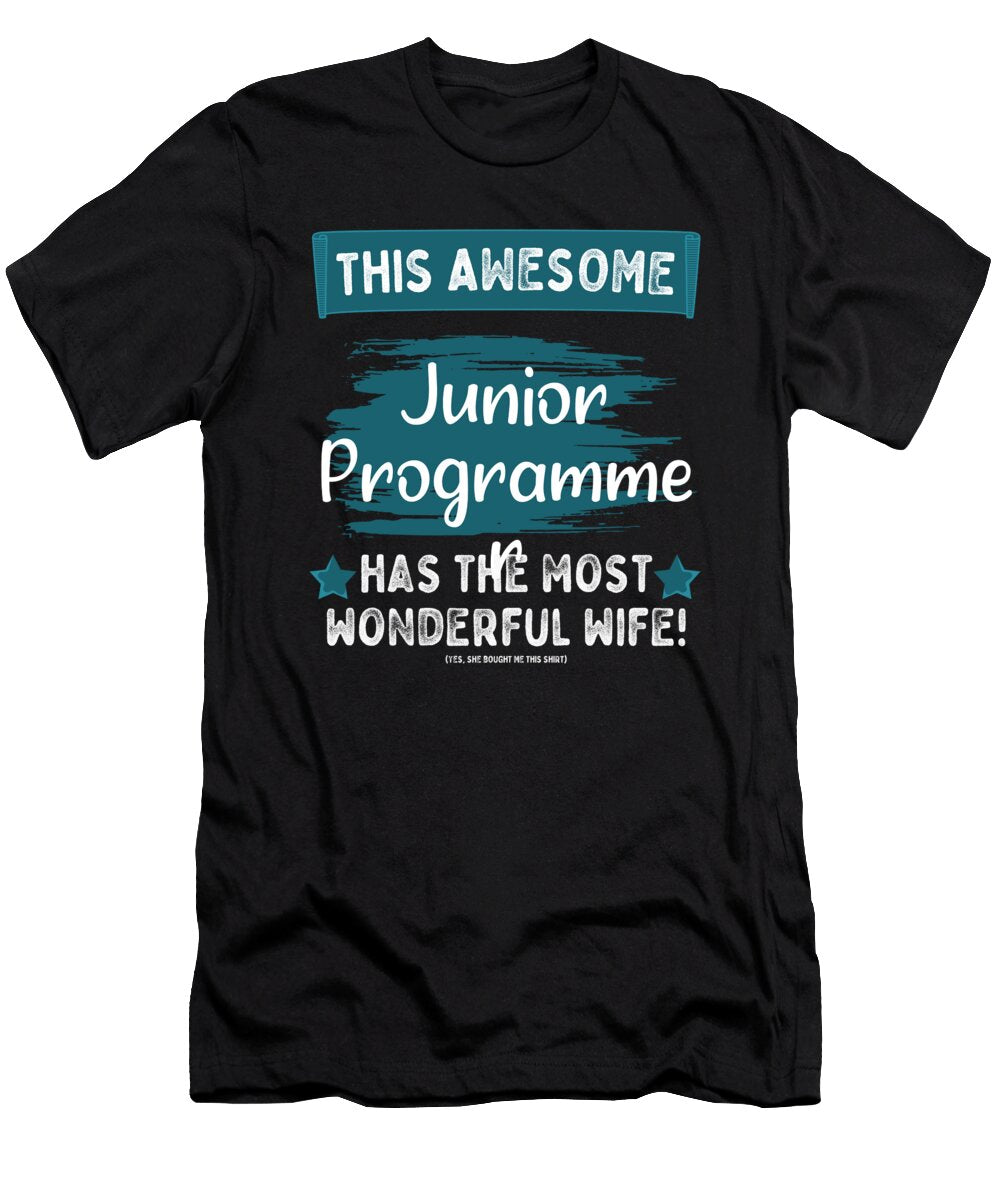 Married Junior Programmer Husband Job Profession Tenshirt T-Shirt