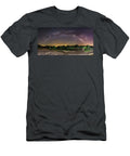 Marveling At the Creation of God Milky Way Panorama At Enchanted Rock Texas Hill Country Silvio Ligutti T-Shirt