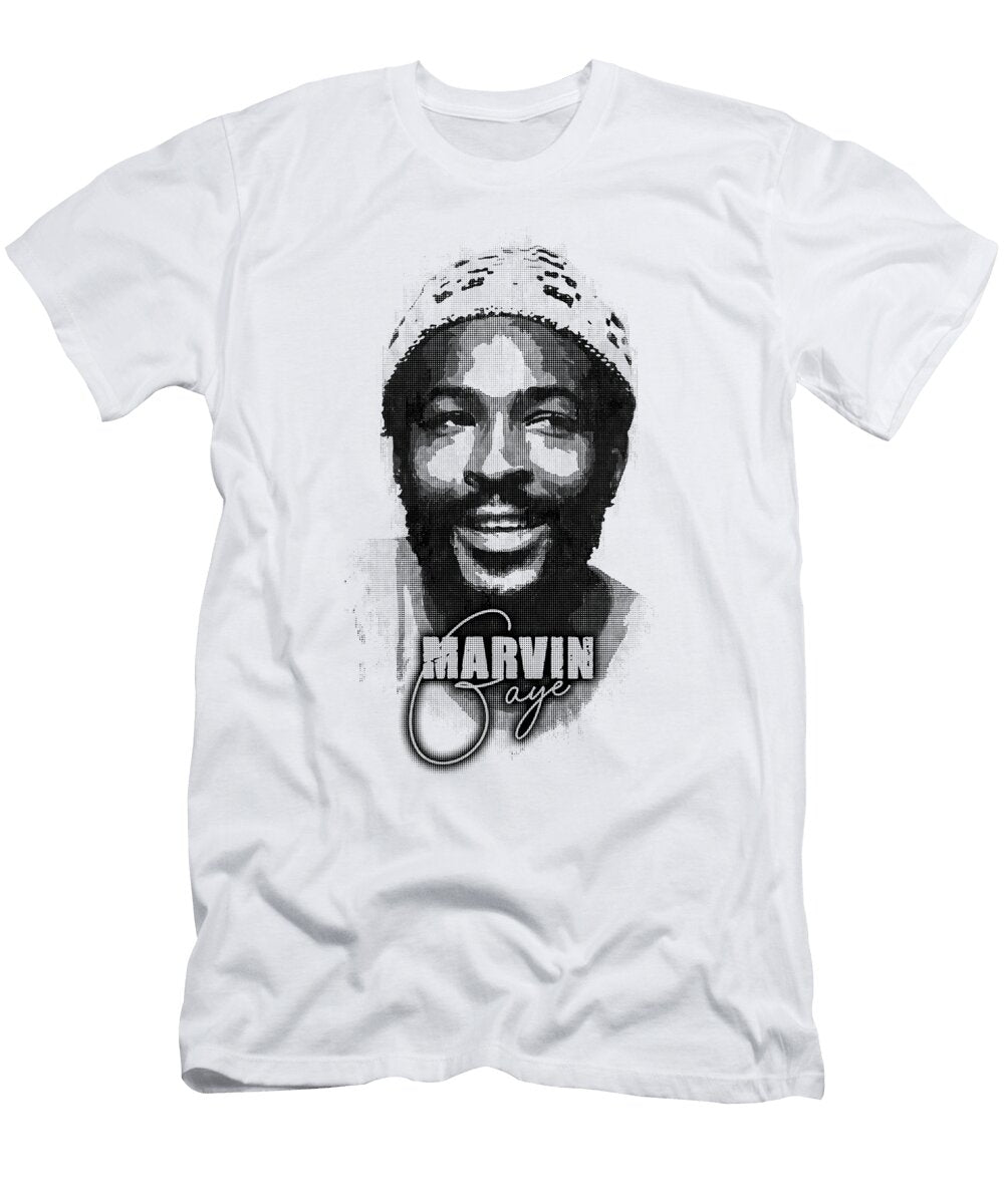 Marvin Gaye Music Legend in Hlaftone Andika Bahtiar T-Shirt