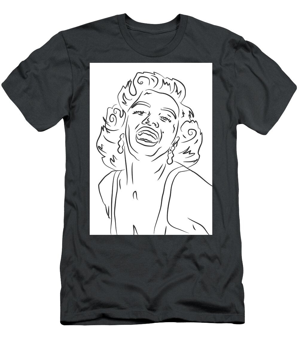 Marylin Monroe 1 Line Art Ahmad Nusyirwan T-Shirt