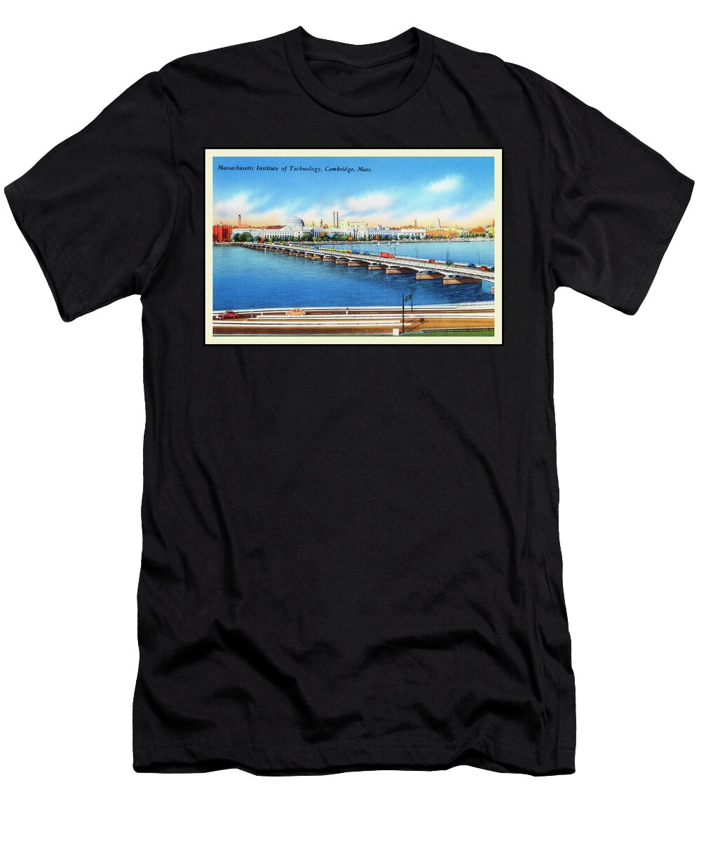Massachusetts Institute of Technology Cambridge Massachusetts Retro Vintage Poster Carol Japp T-Shirt