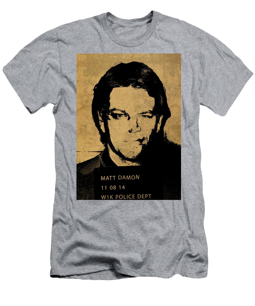 Matt Damon Mugshot Design Turnpike T-Shirt