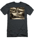 Mcgraw Tower and Iris Library At Sunset Cornell University Library of Congress T-Shirt