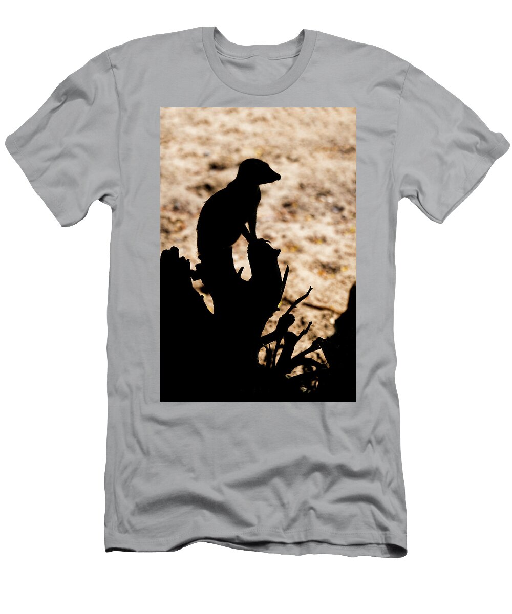 Meerkat Sentry Silhouette Artur Bogacki T-Shirt