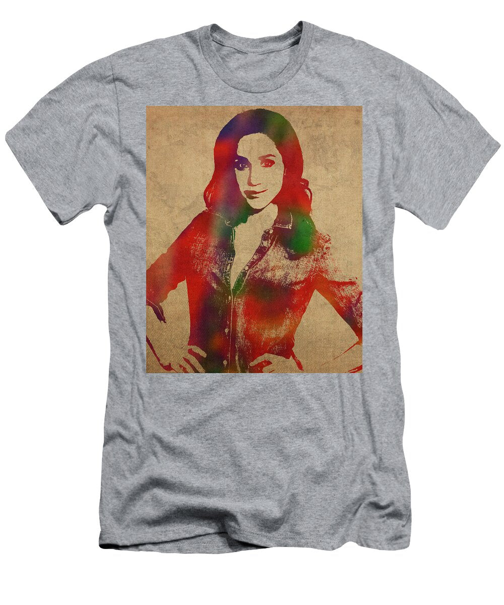 Meghan Markel Watercolor Portrait Design Turnpike T-Shirt