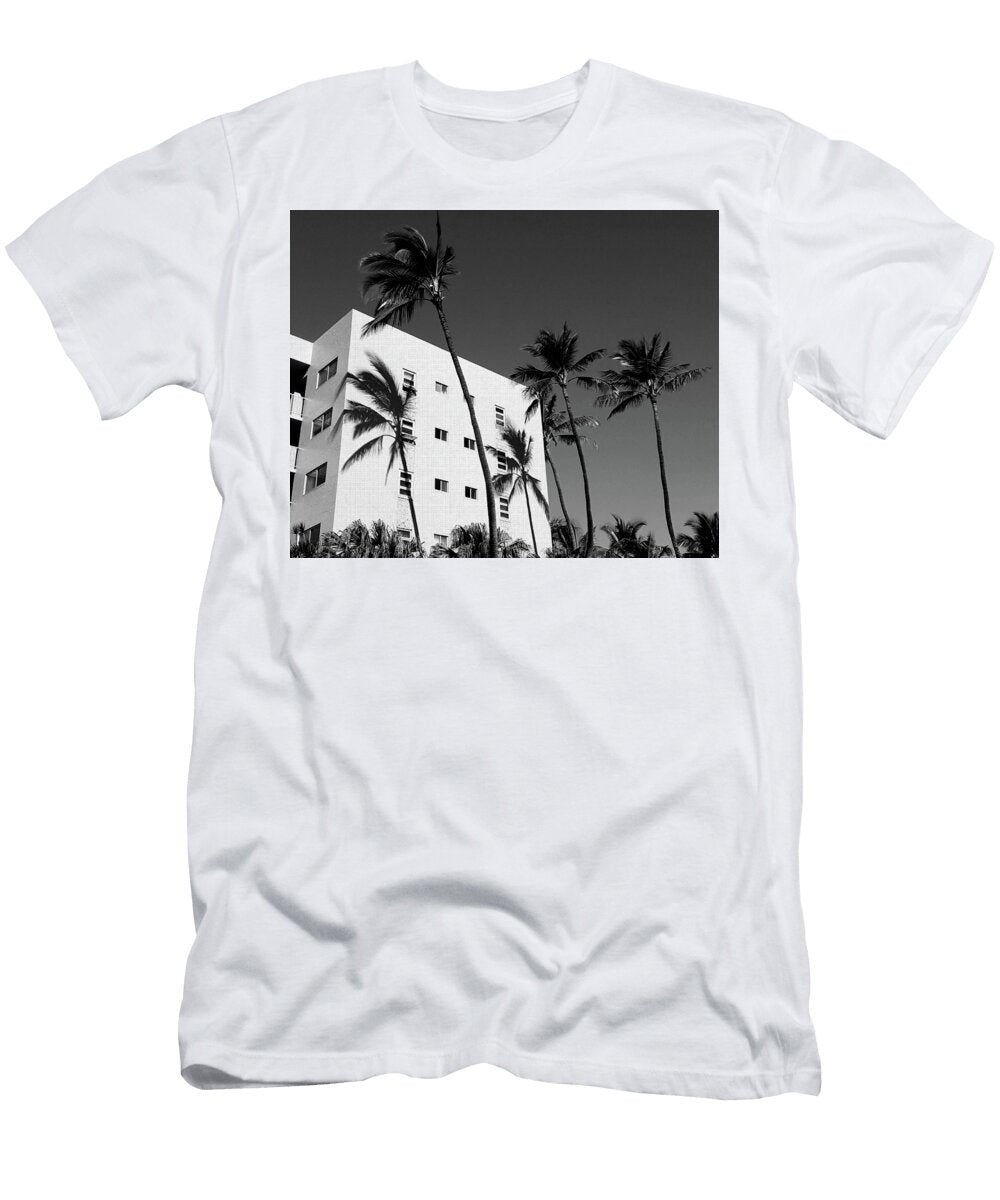 Menehune Palms Black and White Daniel Baralt T-Shirt
