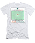 Miami Dolphins Hard Rock Stadium Map Kevin Walker and Pixel Reverie T-Shirt