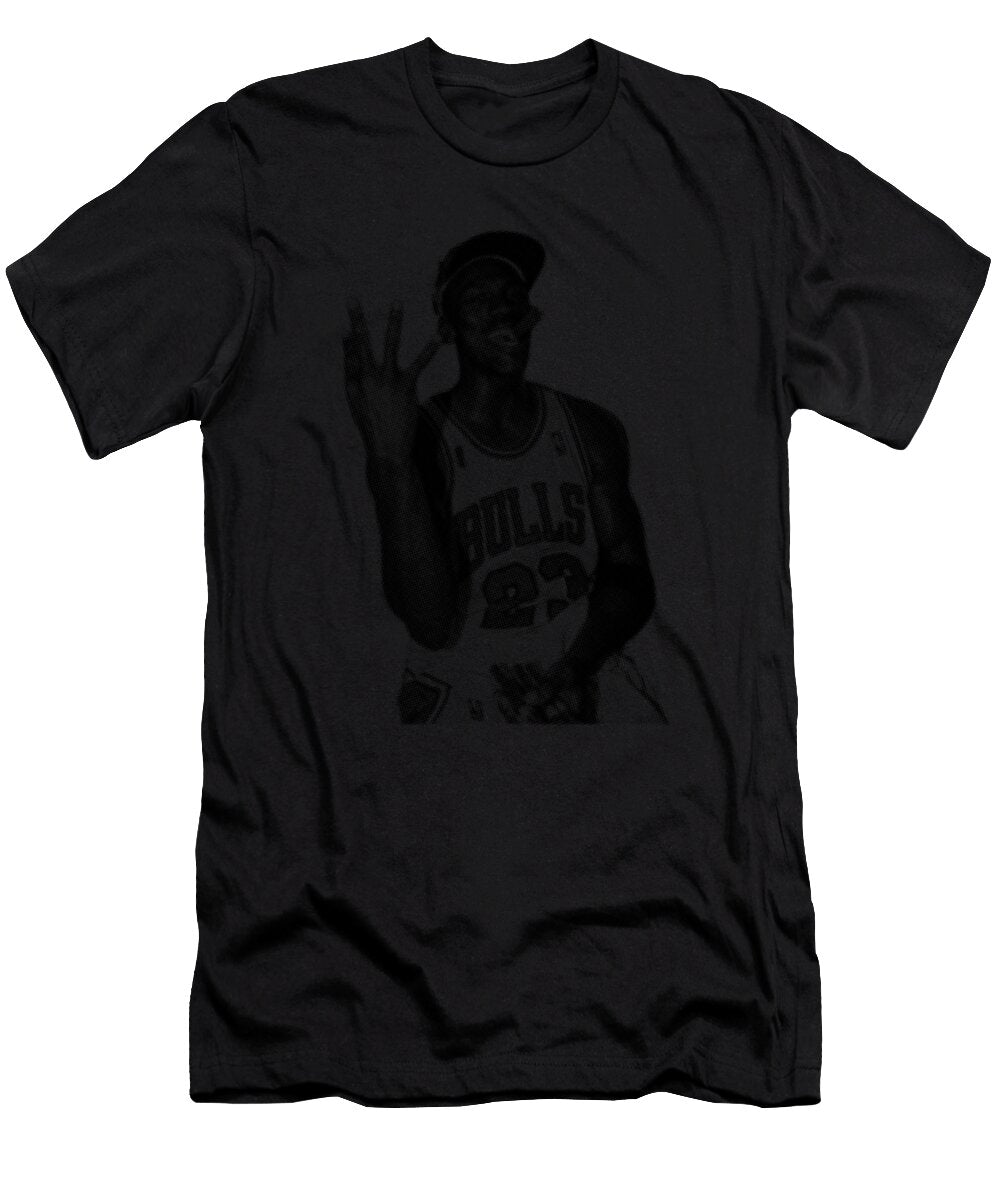 Michael Jordan Cigar Vintage Halftone Kids Joe Charles T-Shirt
