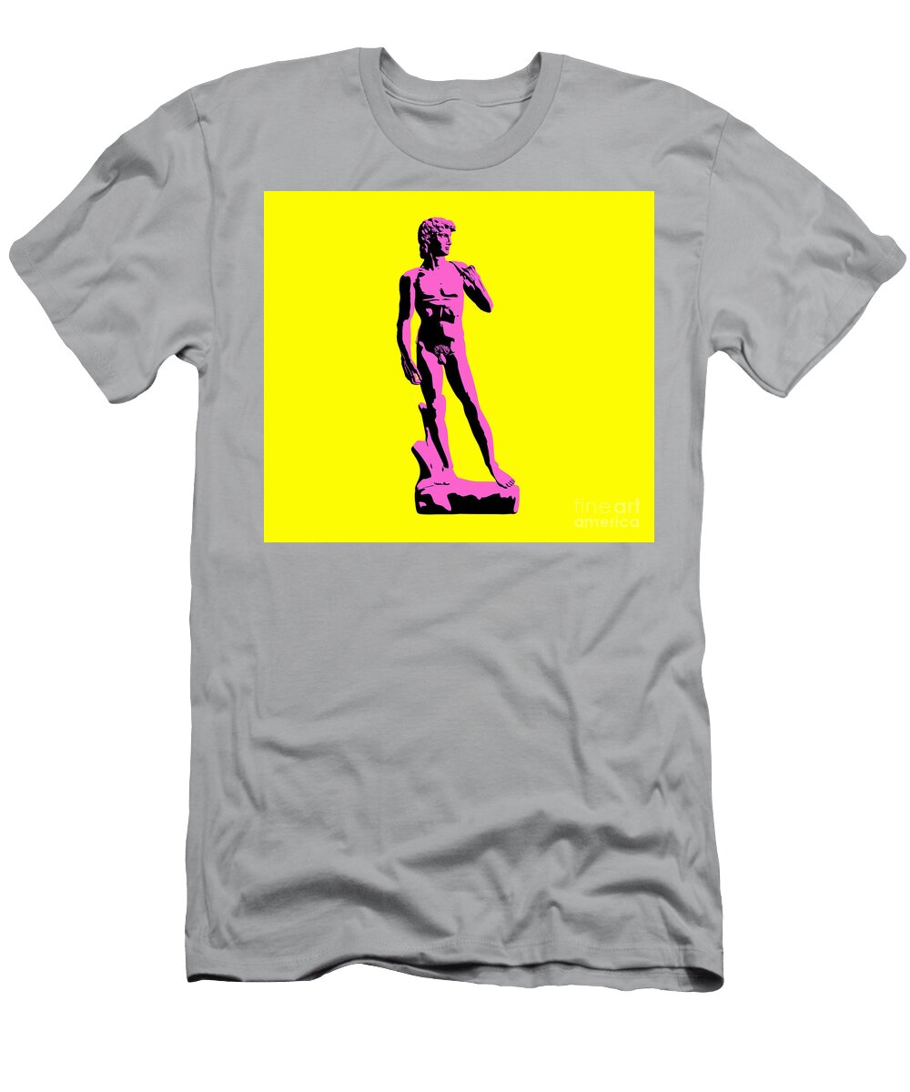 Michelangelos David Punk Style Pixel Chimp T-Shirt