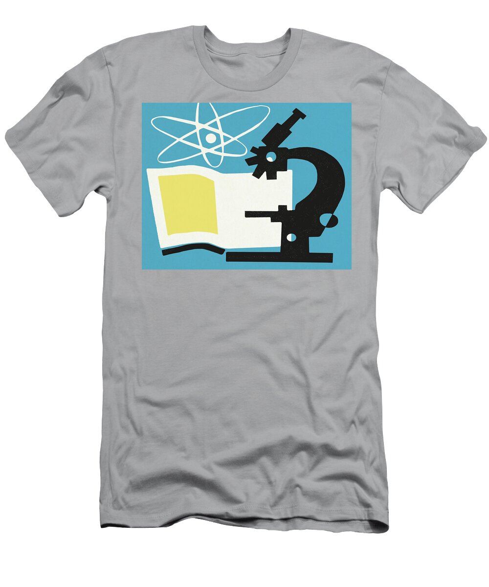 Microscope and Textbook Csa Images T-Shirt