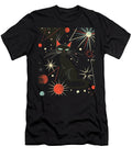 Mid Century Modern Cat Striking Stencils Mizorey T-Shirt