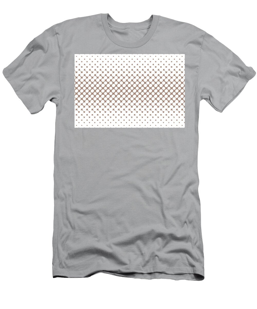 Mid Tone Brown White Halftone Abstract Polka Dot Pattern Pairs 2023 Coty Redend Point Sw 9081 Petite Patterns T-Shirt