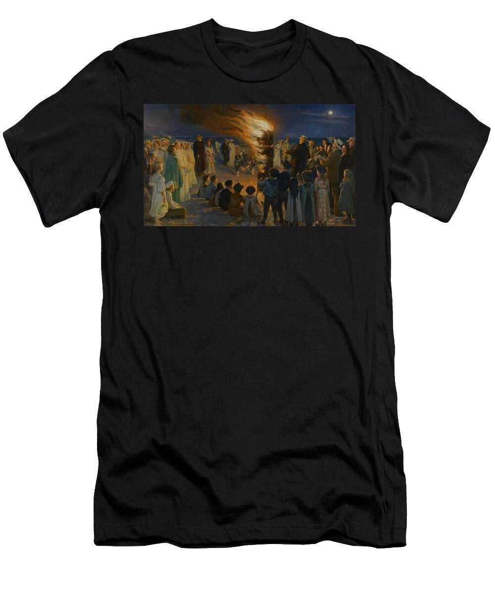 Midsummer Eve Bonfire on Skagen Beach P S Kroyer T-Shirt