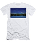 Milky Way Over Enchanted Rock From Moss Lake Fredericksburg Llano Central Texas Hill Country Silvio Ligutti T-Shirt