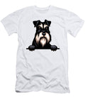 Miniature Schnauzer Dog Breed Popping Up Fun Dog Studi Alex T-Shirt