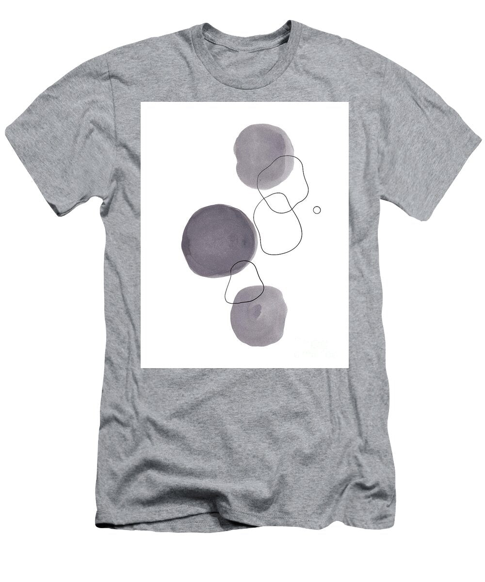Minimal Circles Line Art Abstract 1 Wall Art Anitas and Bellas Art T-Shirt