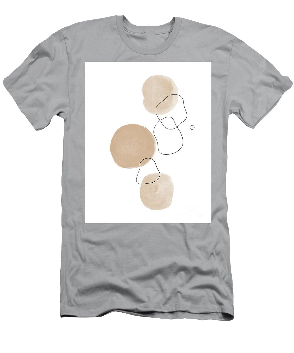 Minimal Circles Line Art Abstract 3 Wall Art Anitas and Bellas Art T-Shirt