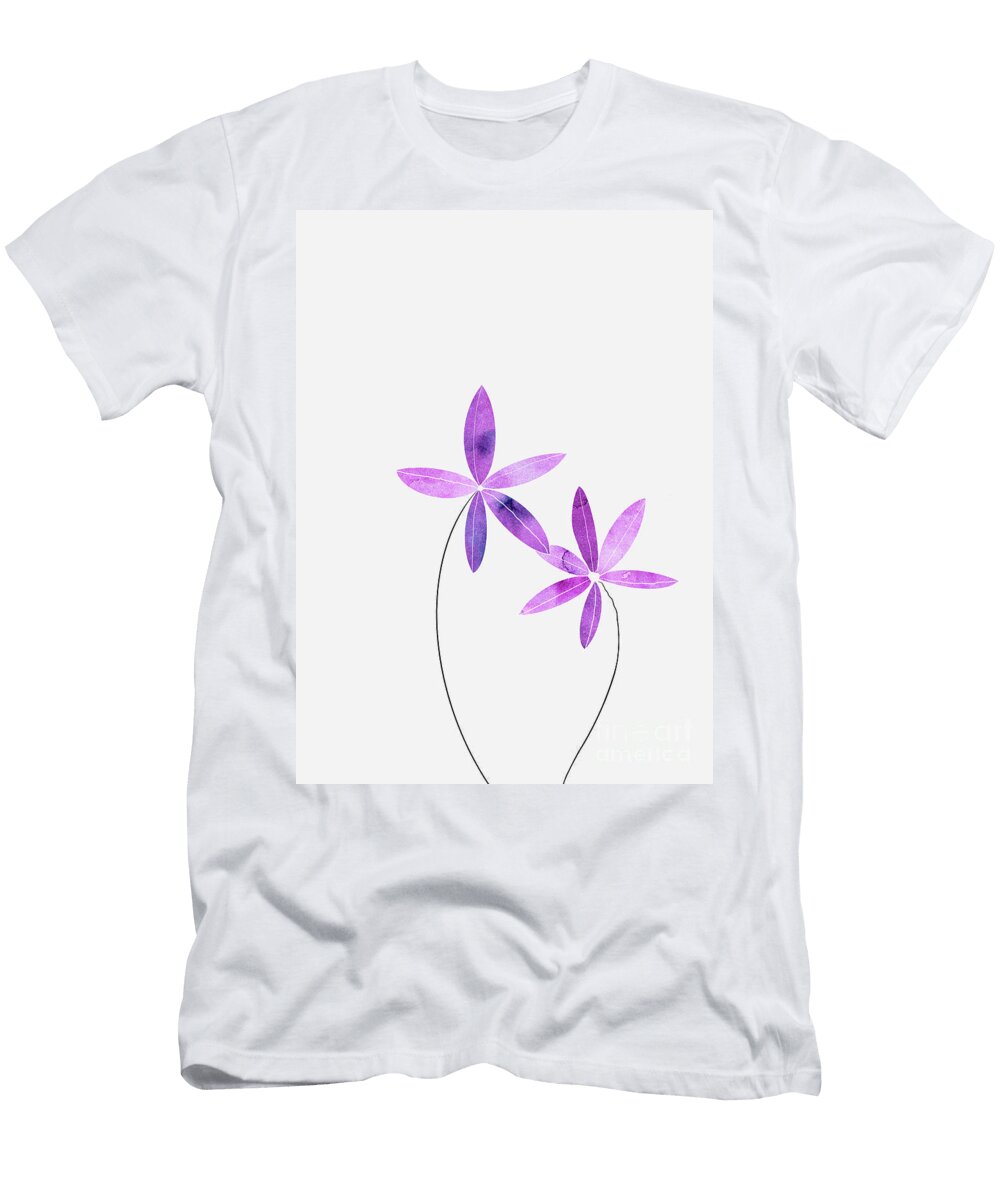 Minimal Flower Dream 1 Floral Wall Decor Art Anitas and Bellas Art T-Shirt