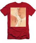 Minimal Line Art Curvy Woman One Line Art Print Woman Body Line Drawing Body Positivity Mounir Khalfouf T-Shirt