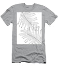 Minimal Palm Leaves Finesse Line Art 1 Minimal Decor Art Anitas and Bellas Art T-Shirt