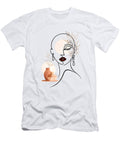 Minimalist Line Art Womans Portrait with Vases Mounir Khalfouf T-Shirt