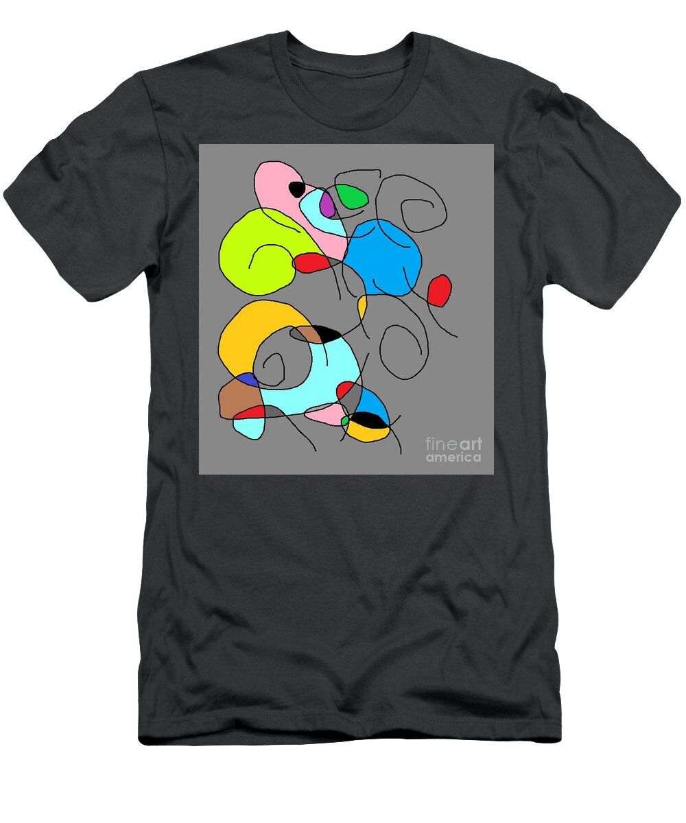 Minimalist Line Colr Art Bioart T-Shirt