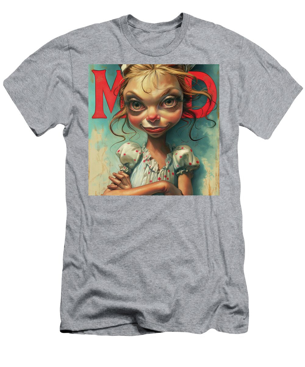 Mischievous Little Girl Mad Comic Book Cover 60 Mad Paperairplanes T-Shirt